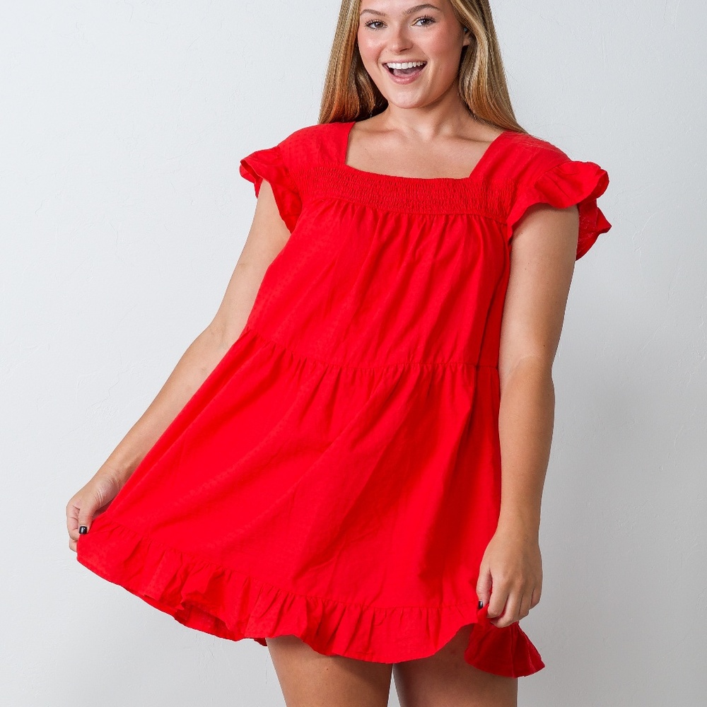 Red Babydoll Dress